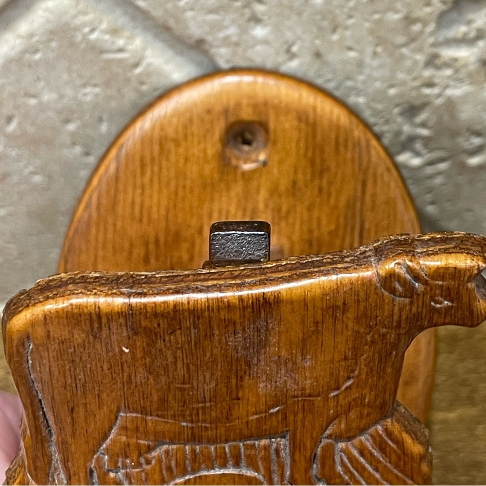 Vintage Cow wood wall hanging clip - Picture 6 of 8
